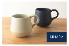 【おうちでカフェタイム】 SOJI マグカップ 330cc ペア【KIHARA】有田焼 カフェ 藍 茶 シンプル かわいい ほっこり 2人用 ペアセット 2個セット 食器 うつわ 器 結婚祝い ギフト 電子レンジ対応 キハラ 20000円 A20-468