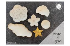 有田焼 white×gold 6点セット 食器 器 うつわ ホワイト ゴールド セット 丸兄商社 A45-155
