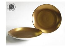 ARITA PORCELAIN LAB (アリタポーセリンラボ) ゴールド ペア平皿 (小) 有田焼 モダン 取り皿 A60-71