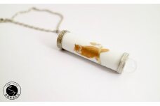 有田焼 万華鏡 香蘭社「ふくろう(しろ）」ペンダント アクセサリー A45-159
