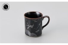 青木清晃作 天目銀彩マグカップ 有田焼 食器 器 うつわ 伝統工芸 カップ 小島芳栄堂 A25-450