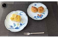 有田焼 華山窯 黄花・紅花 銘々皿 取皿 デザート皿 かわいい 4枚セット 東洋セラミックス A14-106