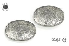 有田焼 銀塗 花唐草彫オーバルプレート 27cm 2枚セット 化粧箱入 24to3【西富陶磁器】食器 器 うつわ 皿 楕円皿 メイン皿 パスタ皿 プレート ワンプレート アンティーク調 5万円 A50-282
