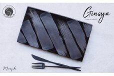 【まるふくオリジナル】有田焼 Ginsya Plate ステーキ皿 長角皿 デザート皿 おしゃれ フラットプレート A25-480