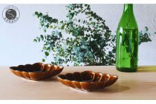 有田焼 飴釉縁錆菱型皿 2個セット【ARITAYAKI-STORE】食器 デザートうつわ 皿 ハンドメイド おもてなし 高級食器 和食器 A20-537