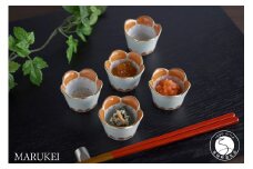 有田焼 徳幸窯 錦梅型小付 5個セット 丸兄商社 MARUKEI 食器 うつわ お祝い ハレの日 お正月 珍味入れ 薬味入れ 豆鉢 A35-277