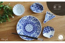 有田焼 染付コーデ 5点セット【まるふく】器 うつわ 食器 染付 小皿 豆皿 小鉢 取皿 プレート 和食器 コーディネート 食器セット 贈答 ギフト A50-261