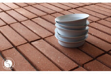 1616/ TY Round Deep Plate 120 Grey 5枚セット グレー ライトグレー ディーププレート  食器 皿 シンプル 12cm A30-493