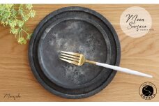 有田焼 moon surface plate 2枚セット【まるふく】パスタ皿 ケーキ皿 プレート お皿 おしゃれ ワンプレート A40-326