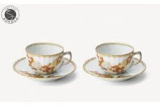 有田焼 鍋島花兎 ペア紅茶碗皿【深川製磁】カップ＆ソーサー セット 贈り物 ギフト A350-29