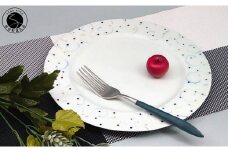 有田焼 一峰窯 リム プレート皿 ペア 2枚セット ビーズ柄【白峰堂】食器 器 うつわ 手描き カラフル A35-300
