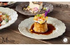 有田焼 amiプレート古代釉 Mサイズ【24to3 西富陶磁器】食器 器 うつわ ワンプレート アンティーク デザート皿 A18-114