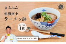 【️はっしーさんおすすめ！】有田焼 雲海富士ラーメン鉢 レンゲ付【まるぶん】ラーメン 丼 どんぶり うつわ 食器 富士 富士山 和風麺鉢 有田焼麺鉢 POPな麺鉢 ギフト お正月 ハレの日 3万5千円 35000円 A35-335
