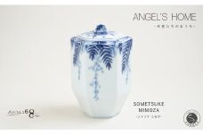有田焼 Angel’s home 天使たちのおうち SOMETSUKE MIMOZA -ソメツケミモザ-【よう楽庵・たかす】 六角型 ペット 骨壺 小型犬 犬骨壺 猫骨壺 動物骨壺 仏具 ミニ 骨壺 メモリアルポット A180-17