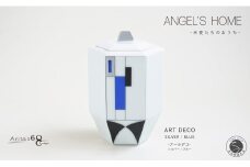 有田焼 Angel’s home 天使たちのおうち ARTDECO SILVER / BLUE -アールデコ- シルバー / ブルー【よう楽庵・たかす】六角型 ペット 骨壺 小型犬 犬骨壺 猫骨壺 動物骨壺 仏具 ミニ 骨壺 メモリアルポット A120-34