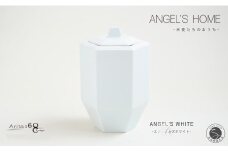 有田焼 Angel’s home 天使たちのおうち ANGEL'S WHITE -エンジェルズホワイト-【よう楽庵・たかす】六角型 ペット 骨壺 小型犬 犬骨壺 猫骨壺 動物骨壺 仏具 ミニ 骨壺 メモリアルポット A90-37