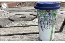 有田焼 Traveling Tumbler / Fuji トラベリングタンブラー 藤【 幸楽窯 / YUIKA Lab 】コンビニ コーヒー Mサイズ 食器 器 カップ A11-76