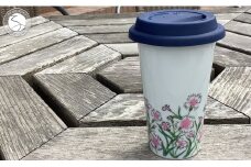 有田焼 Traveling Tumbler / Nadeshiko トラベリングタンブラー 撫子【 幸楽窯 / YUIKA Lab 】コンビニ コーヒー Mサイズ 食器 器 カップ 花 はな A11-77