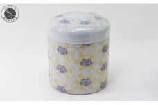 有田焼 紫苑華 4寸骨壷 分骨壷【幸楽窯 / YUIKA Lab】終活 牡丹 おしゃれ 高級 伝統工芸 高貴 気品 桐箱付 骨壺 A50-266