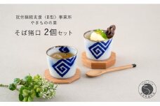 有田焼 フチサビ 染付 そば猪口 2個 セット【やきものの里】食器 器 うつわ カップ そばちょこ デザートカップ 電子レンジ対応 磁器 10000円 1万円 A10-274