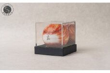 有田焼 磁器製の野球ボール。白磁球 / 火の玉ストレート　【染付の器 匠】手描き オブジェ 野球 野球ボール インテリア 70000円 7万円 A70-172