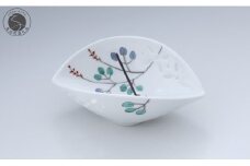 有田焼 お香立〈萩文〉【赤絵白磁硯処 雪月花】手描き 伝統工芸 お香立て 赤絵 インテリア 25000円 A25-586