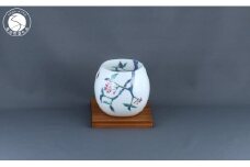 有田焼 茶香炉〈山桜文〉【赤絵白磁硯処 雪月花】手描き 伝統工芸 香炉 赤絵 インテリア  75000円 A75-63