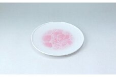 有田焼 泡 frame ラウンドプレート 16cm Pink【やま平窯】食器 器 うつわ 磁器 陶磁器 皿 プレート 取皿 中皿 ピンク 海 ギフト A18-140