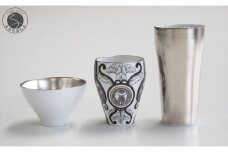 有田焼 JAPAN SNOW 日本酒 呑み比べ 酒器セット ARITA PORCELAIN LAB【アリタポーセリンラボ】プラチナ 古伊万里 盃 モダン お正月 お節 おせち お祝い シルバー A50-283