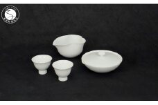 有田焼 奥川俊右ェ門作 白磁煎茶器（平）【 奥川俊右ェ門窯 】 伝統工芸 白磁 A190-23