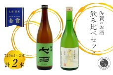 《The SAGA 認定酒》さがん酒 七田 純米酒 / 宮の松 特別純米酒 720ml×2本 【佐嘉蔵屋】佐賀 Kura Master IWC 福岡国税局鑑評会 受賞 飲み比べ 七田 純米 宮の松 特別純米 720ml 2本 S14-7