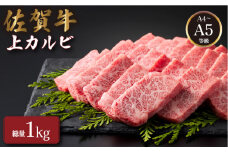 佐賀牛上カルビ 1kg (500g×2パック) | カルビ 佐賀牛 肉 牛肉 黒毛和牛 国産 バーベキュー 焼肉 赤身 佐賀 佐賀県 国産牛 佐賀県産 ギフト 贈答