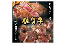 佐賀牛ヒレステーキ600g＆佐賀牛サイコロステーキ400g ／ ふるさと納税 佐賀牛 ヒレ ステーキ 焼肉 焼き肉 国産 国産牛 赤身 お肉 送料無料 冷凍 ステーキ肉 焼き肉 ギフト お祝い 柔らか 牛肉