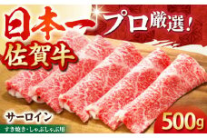 【2度の農林水産大臣賞】佐賀牛 サーロイン スライス 500g【田中畜産牛肉店】 [HBH011] / 牛肉 肉 精肉 黒毛和牛 和牛 ロース 霜降り しゃぶしゃぶ すき焼き 鍋 佐賀