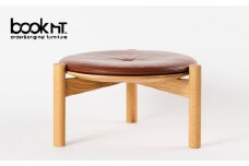 【受注生産】低座スツール ( オーク 赤茶 ) 【bookMt.】家具 インテリア 椅子 [HBW002]