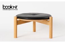 【受注生産】低座スツール ( オーク 黒 ) 【bookMt.】家具 インテリア 椅子 [HBW004]  イス いす 木製 チェア ウッド