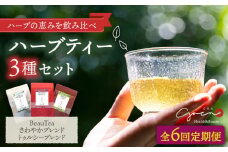 【全6回定期便】ハーブティー 3種セット ( 3種×各1袋 ) 【Goenヘルス&ビューティー】 [HBQ012]