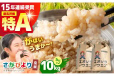 【先行予約】令和6年産 がばいうまかエガシライス ( さがびより ) 玄米 10kg ( 5kg×2袋 ) 【江頭農園】 [HAU003] / 米 玄米 佐賀 佐賀県産 特A評価 特A米
