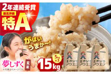 【先行予約】令和6年産 がばいうまかエガシライス ( 夢しずく ) 玄米 15kg ( 5kg×3袋 ) 【江頭農園】 [HAU004]