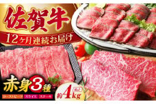 【全12回定期便】佐賀牛 赤身堪能セット【肉の三栄】 [HAA078] 佐賀牛 赤身 セット ステーキ スライス すき焼き しゃぶしゃぶ ローストビーフ A5 牛肉