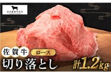 【2度の農林水産大臣賞】佐賀牛 ロース 切り落とし 1.2kg ( 300g×4パック ) 【田中畜産牛肉店】 [HBH065] 黒毛和牛 牛肉 切り落とし 普段使い 佐賀
