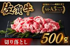 【様々な料理に使いやすい】佐賀牛切り落とし 500ｇ【がばいフーズ】佐賀牛 A5 A4  しゃぶしゃぶ すき焼き 牛丼 [HCS022]