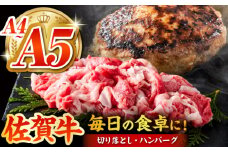 【佐賀牛を毎日の食卓に】佐賀牛 日常使いセット ＜ハンバーグ150g×6個・切り落とし500g＞【がばいフーズ】 [HCS072]