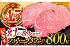 【美食家も虜になる上質な部位】佐賀牛シャトーブリアン 計800g（200g×4パック）【がばいフーズ】 [HCS108] / A5ランク シャトーブリアン 佐賀牛 A5 佐賀 ヒレ フィレ 赤身 赤身肉 牛肉 ヒレ肉 フィレ肉 ステーキ