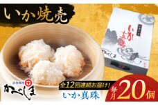 【全12回定期便】かべしまのいか焼売 いか真珠 20個入り　【呼子かべしま直売所】 いか しゅうまい 焼売 いかしゅうまい イカしゅうまい いか焼売 イカ 烏賊 イカ焼売 [HCL040]