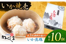 【全3回定期便】かべしまのいか焼売 いか真珠 10個入り　【呼子かべしま直売所】 いか しゅうまい 焼売 いかしゅうまい イカしゅうまい いか焼売 イカ 烏賊 イカ焼売 [HCL046]