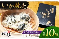 【全6回定期便】かべしまのいか焼売 いかすみ焼売 10個入り　【呼子かべしま直売所】 しゅうまい いか焼売 いか いかしゅうまい イカ墨 いかすみ いか墨 シュウマイ イカ 烏賊 [HCL051]
