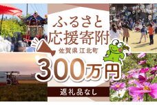 【返礼品なし】 佐賀県 江北町 ふるさと応援寄附金（3,000,000円分）【佐賀県江北町】 [HZZ034]