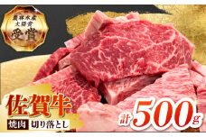 【2度の農林水産大臣賞】佐賀牛 焼肉 切り落とし 500g 【田中畜産牛肉店】[HBH143]  / 佐賀牛 牛肉 精肉 肉 切り落とし 焼肉用 焼肉 焼肉切り落とし BBQ バーベキュー 