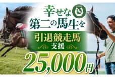 【幸せな第二の馬生を】引退競走馬支援 25,000円 【CLUB RIO】 支援 動物支援 動物保護 流鏑馬 返礼品なし [HBY005]